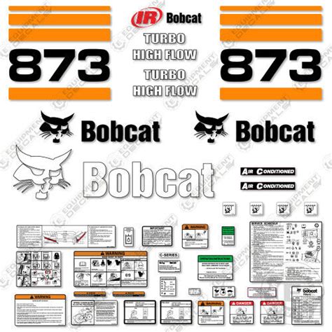 ingersoll rand decals for 873 bobcat skid steer|Fits Bobcat 873 Skid Steer Decal Kit – Equipment Decals.